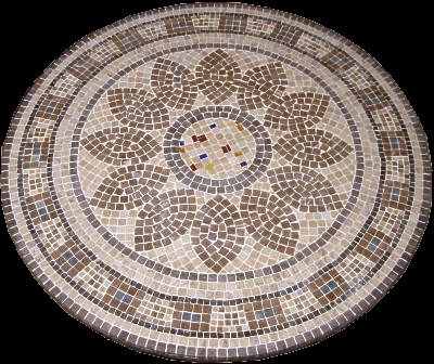 Mosaiktisch aus Marmor