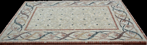 Mosaiktisch aus Marmor