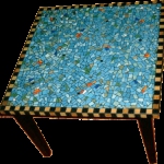 Mosaiktisch aus Murano Glas
